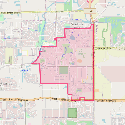 Map of Frankfort Square