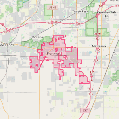 Map of Frankfort