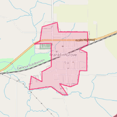 Map of Franklin Grove