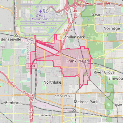 Map of Franklin Park