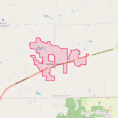 Map of Germantown Hills