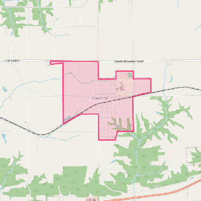 Map of Glasford