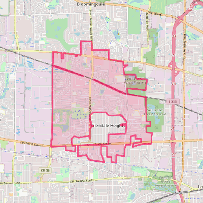 Map of Glendale Heights