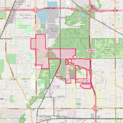 Map of Glenwood