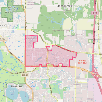 Map of Grandwood Park