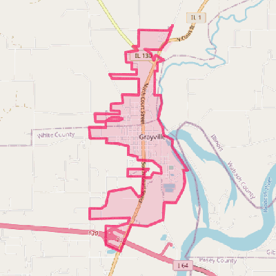 Map of Grayville