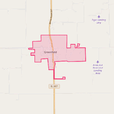 Map of Greenfield