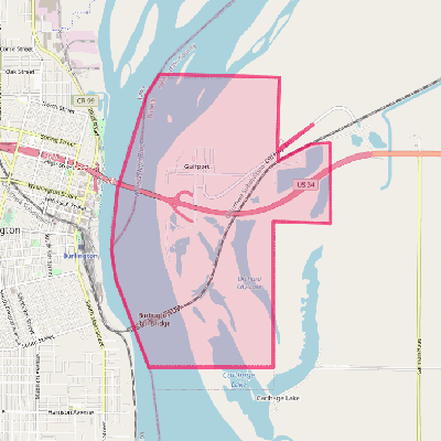 Map of Gulf Port