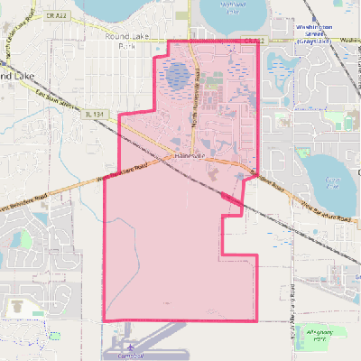 Map of Hainesville