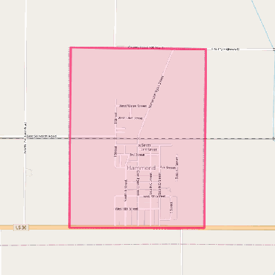 Map of Hammond