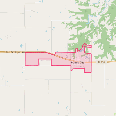 Map of Hanna City