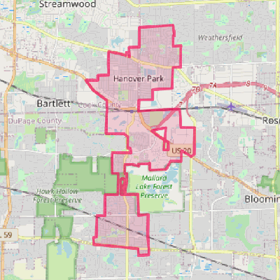 Map of Hanover Park