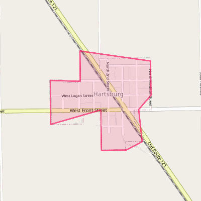 Map of Hartsburg