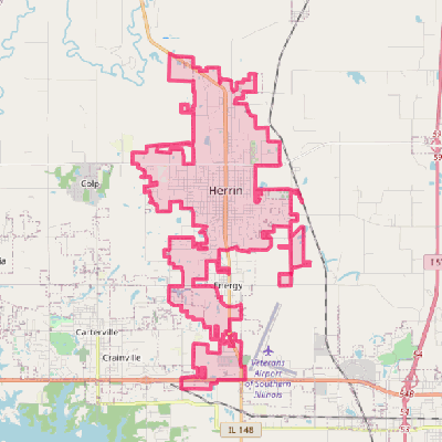 Map of Herrin