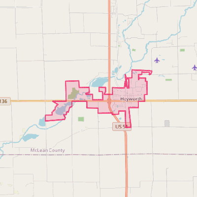 Map of Heyworth