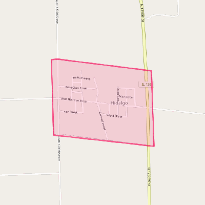 Map of Hidalgo