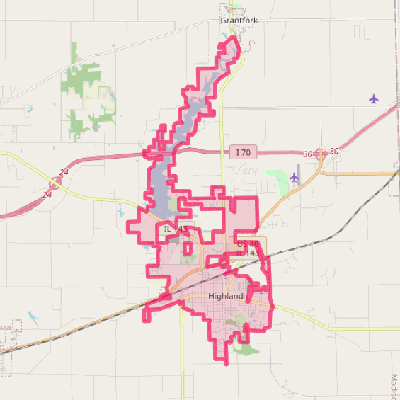 Map of Highland