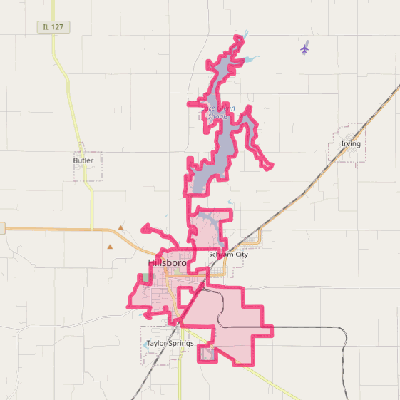 Map of Hillsboro