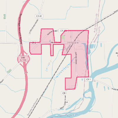 Map of Hillsdale