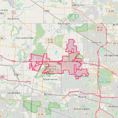 Map of Hoffman Estates