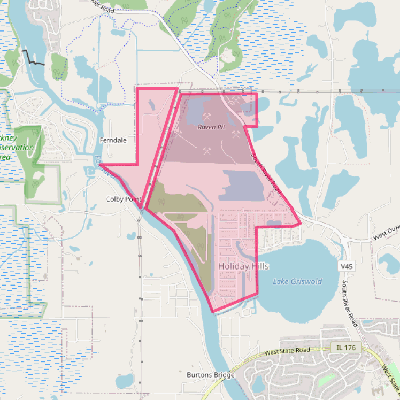 Map of Holiday Hills