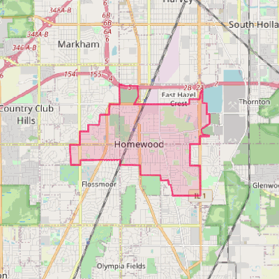 Map of Homewood