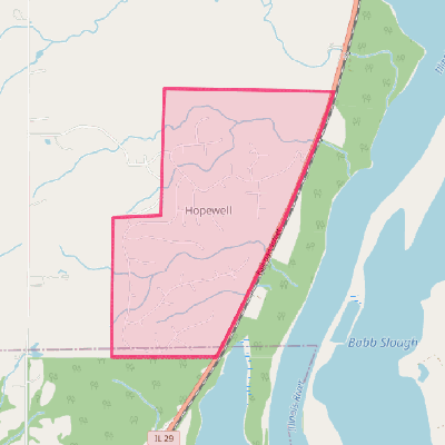 Map of Hopewell