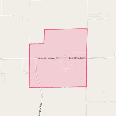 Map of Iola