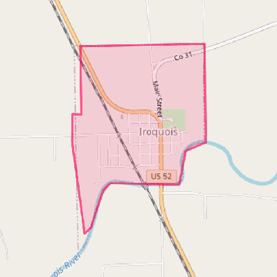 Map of Iroquois