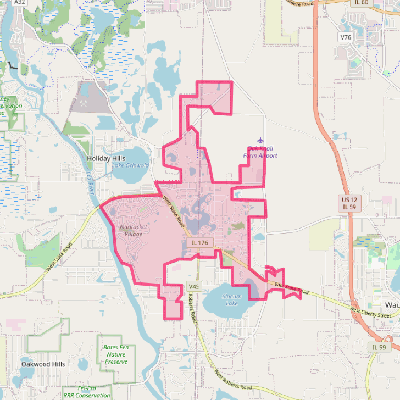 Map of Island Lake