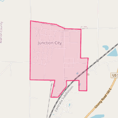 Map of Junction City