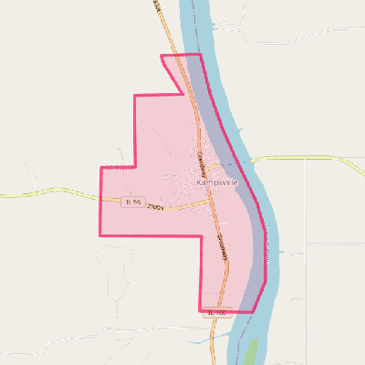 Map of Kampsville