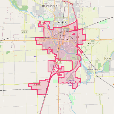 Map of Kankakee