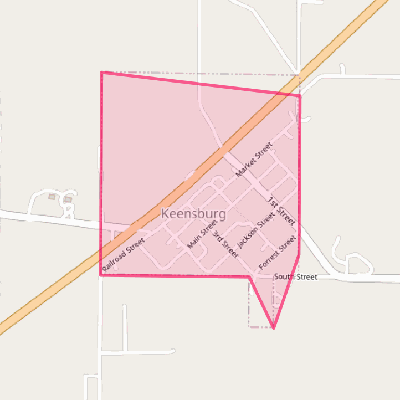 Map of Keensburg