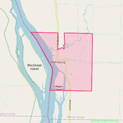 Map of Keithsburg