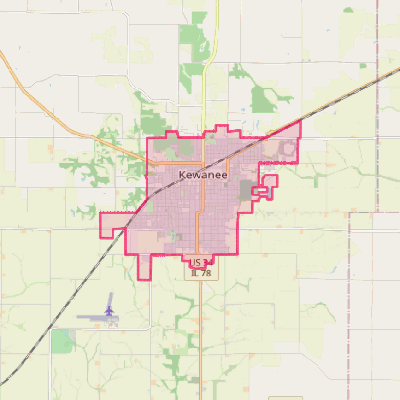 Map of Kewanee