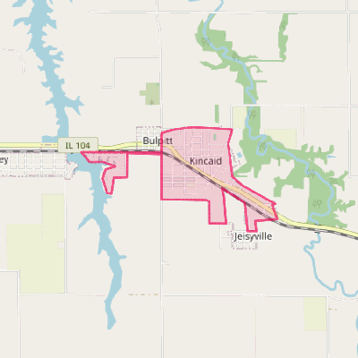 Map of Kincaid