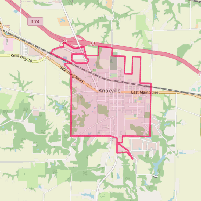 Map of Knoxville