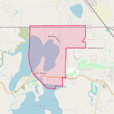 Map of Lake Catherine