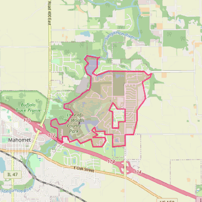 Map of Lake of the Woods