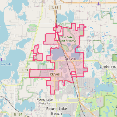 Map of Lake Villa