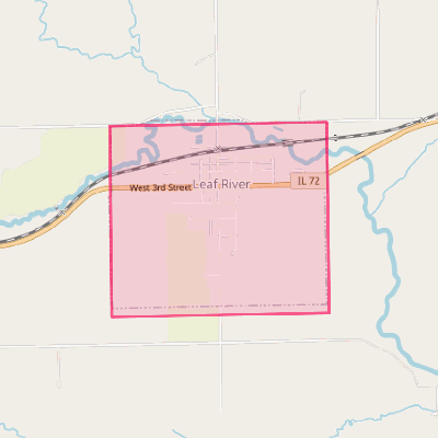 Map of Leaf River