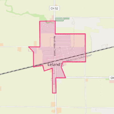 Map of Leland