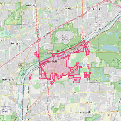 Map of Lemont