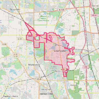 Map of Libertyville