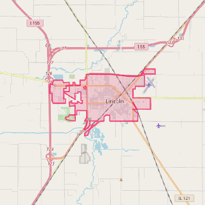 Map of Lincoln