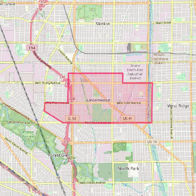Map of Lincolnwood