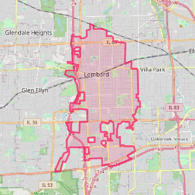 Map of Lombard