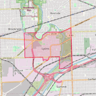 Map of Lyons