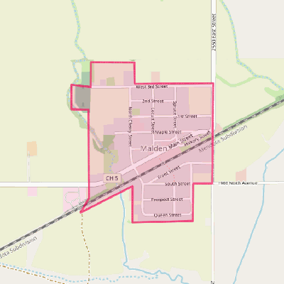 Map of Malden